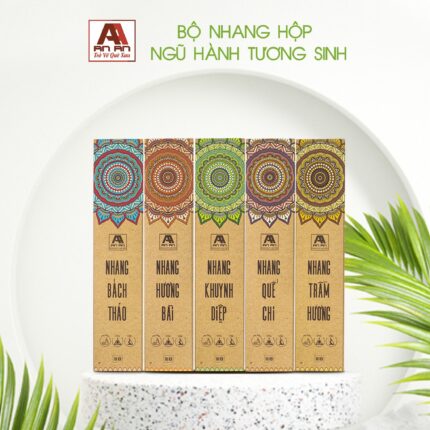 Bộ Nhang Hộp Ngũ Hành Tương Sinh - Tái Tạo Năng Lượng & Cân Bằng Phong Thủy